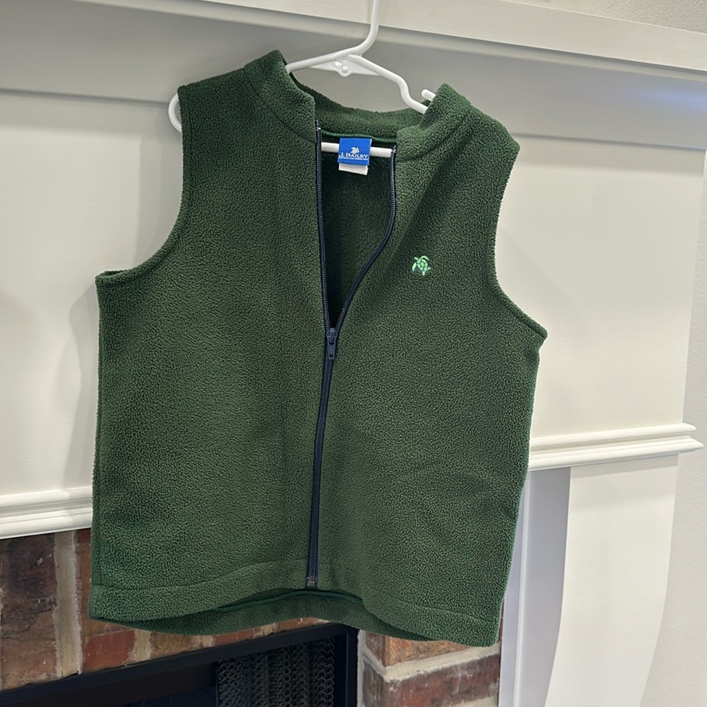 Boys J Bailey fleece vest, size 10